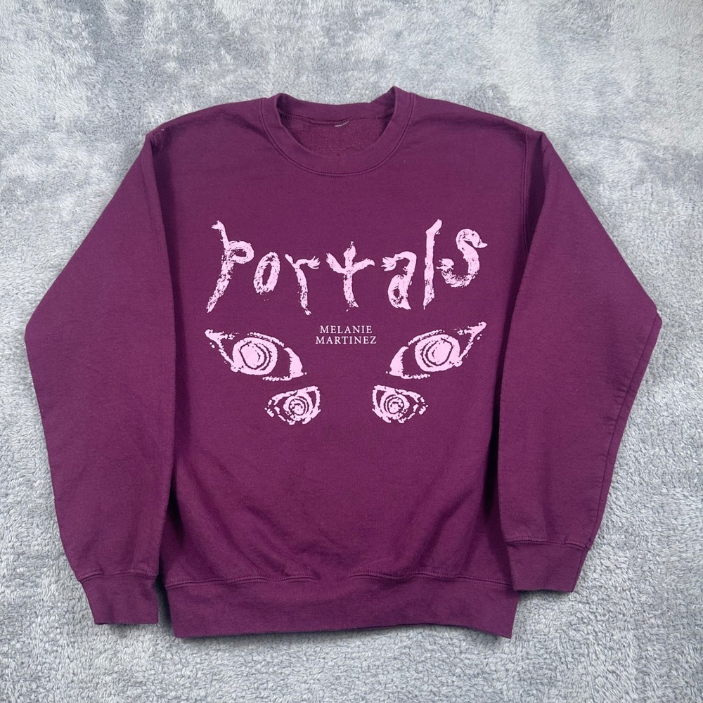Melanie Martinez Portals Sweatshirt Unisex Small Maroon Pink Graphic Tour‎ Merch